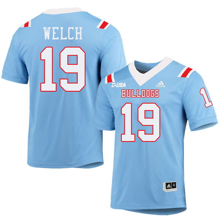 Mason Welch Louisiana Tech Jersey,LA Tech Bulldogs Football Jerseys,Uniforms,Gears-Light Blue